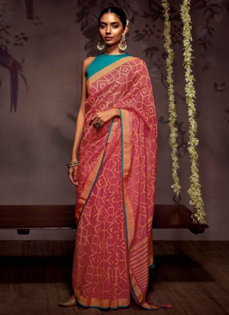 Red Colour Radha Kimora New Latest Designer Ethnic wear Georgette Silk Saree Collection 16036